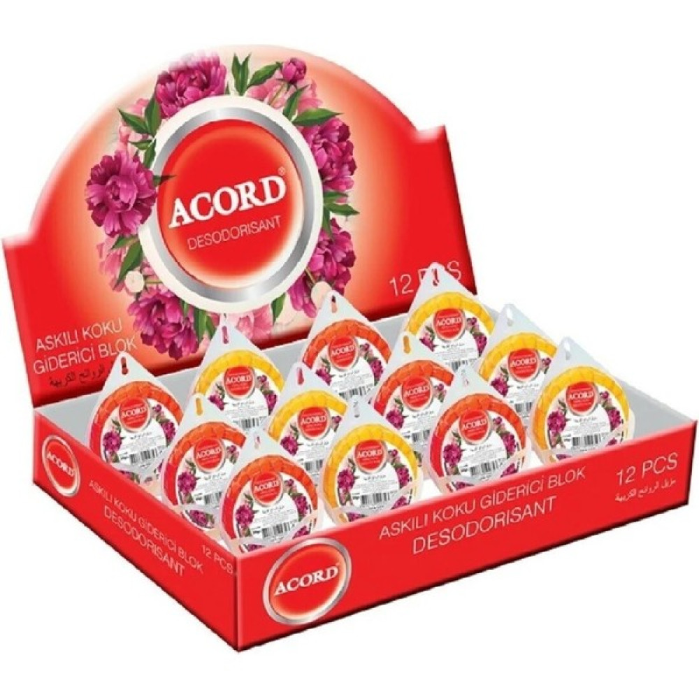 Acord Askılı Koku Giderici Blok 50 gr 12'li 1 Paket Oda Kokusu Fiyatı
