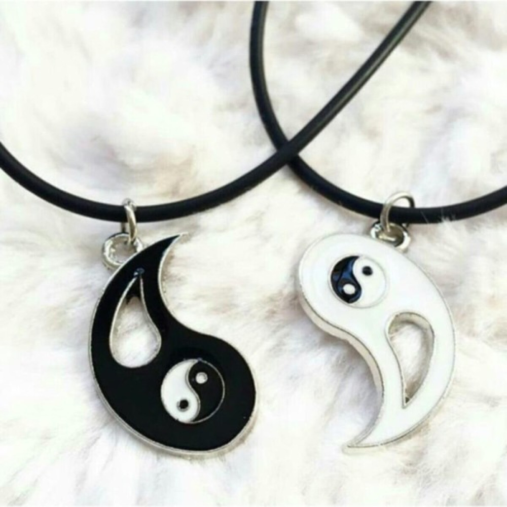 Acousticworld Ikili Ying Yang Best Friends Bff Metal Suni Deri Ipli Kolye Bijuteri Kolye Fiyatı