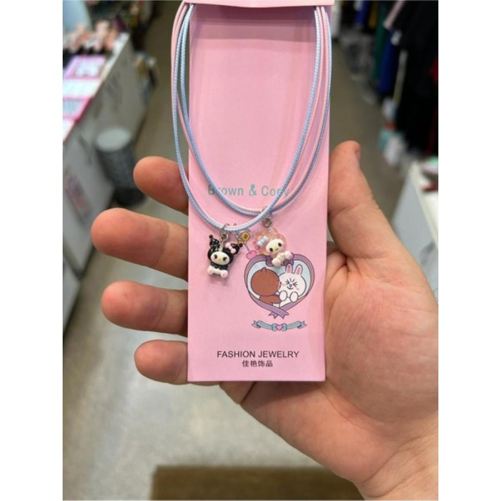 Acousticworld Yeni 2 Li Anime Kuromi My Melody Best Friends Kolye Aksesuar Şık Takı Bijuteri Kolye Fiyatı