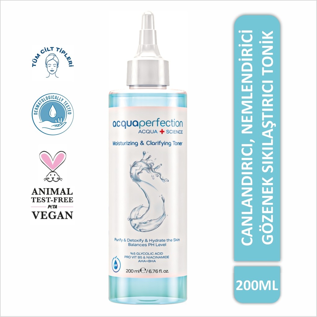 Acqua Perfection Oluşumunu Azaltan Nemlendirici Temizleyici Tonik Akne Oluşumunu Azaltma Etkili Açıcı 200 ml Diğer Fiyatı