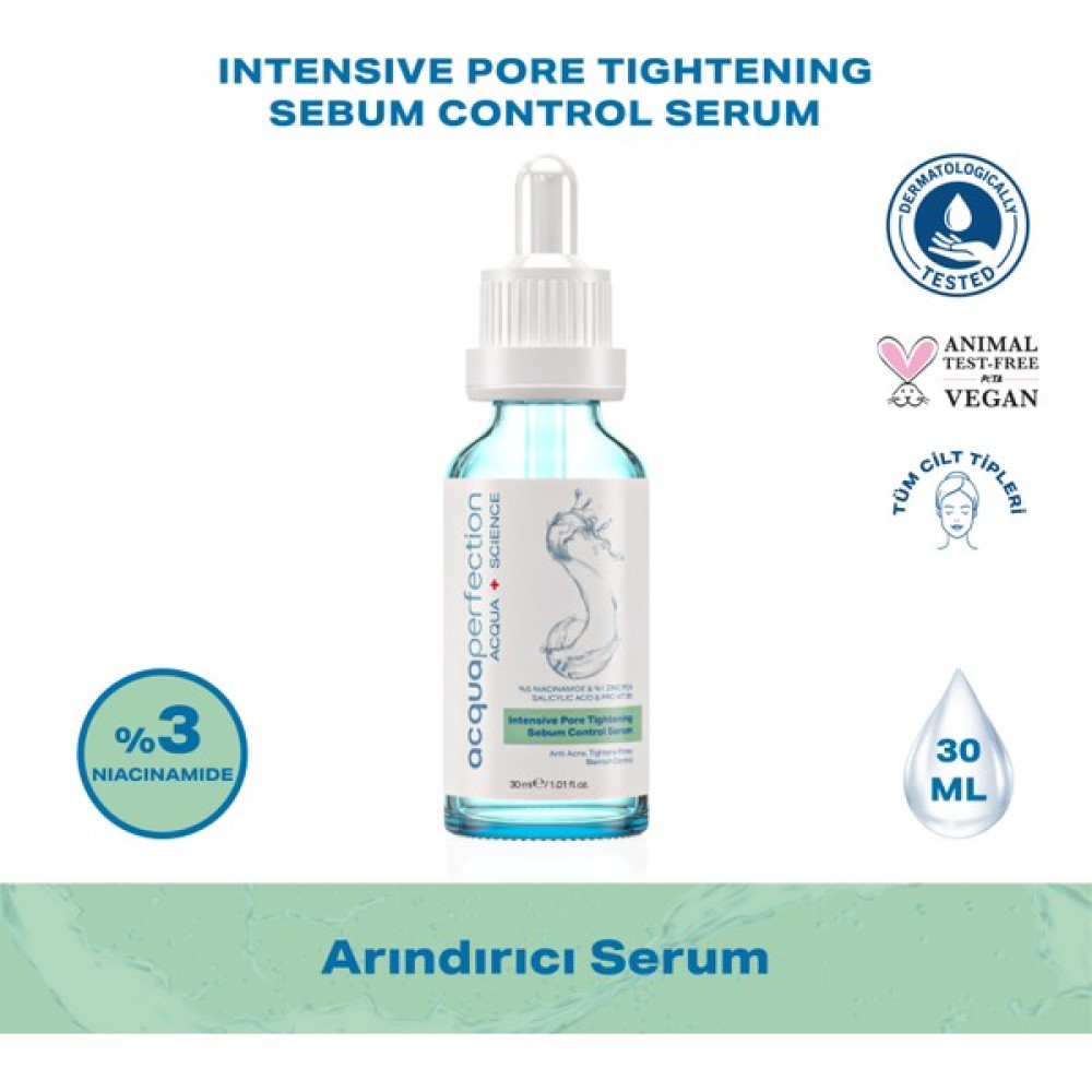 Acqua Perfection Sivilce Önleyici, Siyah Nokta ve Gözenek Karşıtı Arındırıcı Cilt Bariyeri Güçlendirici Bakım Serumu (%5 Niacinamide + %1 Zinc) 30... Akne ve Sivilce Bakımı Fiyatı