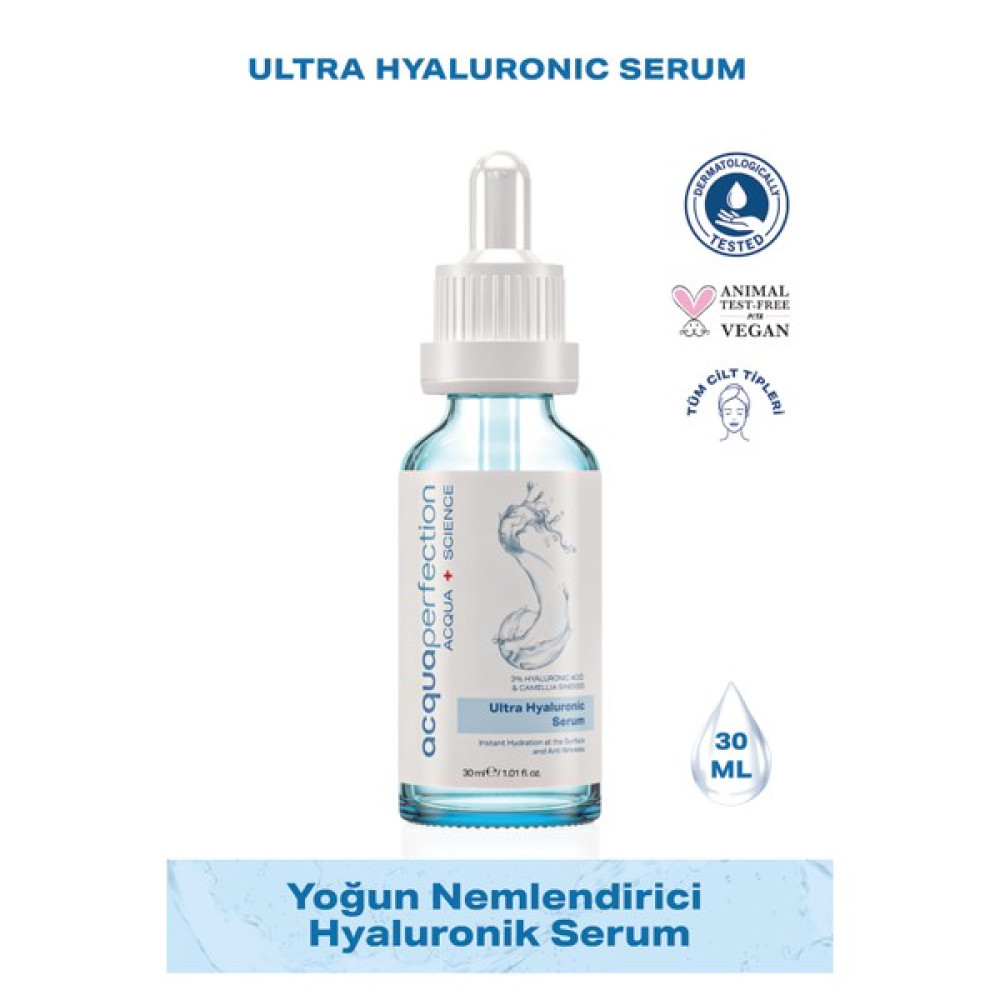 Acqua Perfection Ultra Yoğun Nemlendirme ve Dolgunlaştırıcı Etkili Serum (Ultra %3 Hyaluronic Acid ),Yenileyici Etki, Tüm Ciltlere Uygun 30 ml Anti-Aging / Yaşlanma Karşıtı Fiyatı