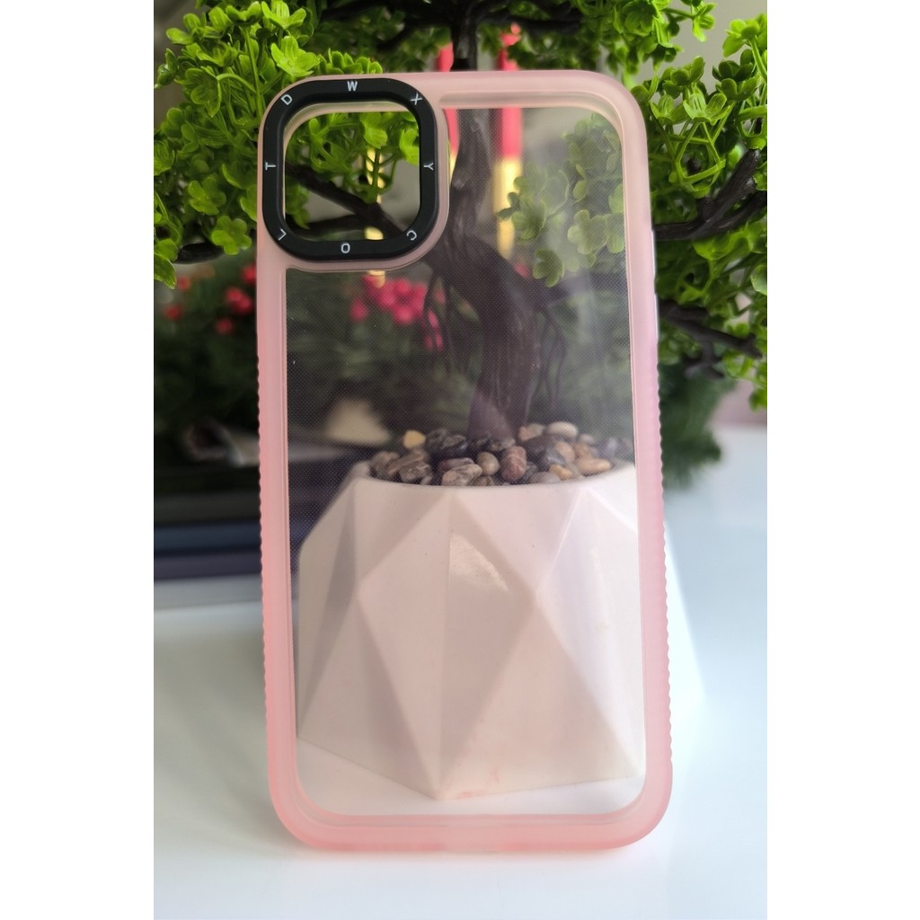 ACR Aksesuar Apple iPhone 11 Kılıf Kamera Korumalı Renkli Şeffaf - Pembe Cep Telefonu Kılıfı Fiyatı
