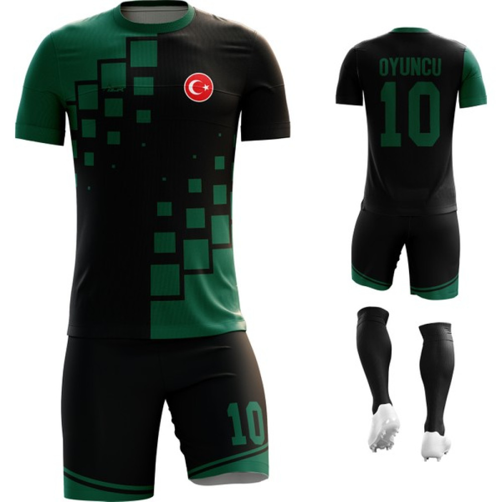 Acr Giyim Dijital Kişiye Özel Futbol Forması Takımı - XL - Koyu Yeşil Oto Boyaları Fiyatı
