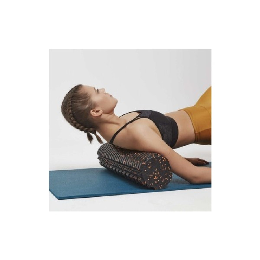 Actifoam Actifoam Orta Sert Tırtıklı Masaj Rulosu Foam Roller 30 Cm-Siyah Masaj Cihazları Fiyatı