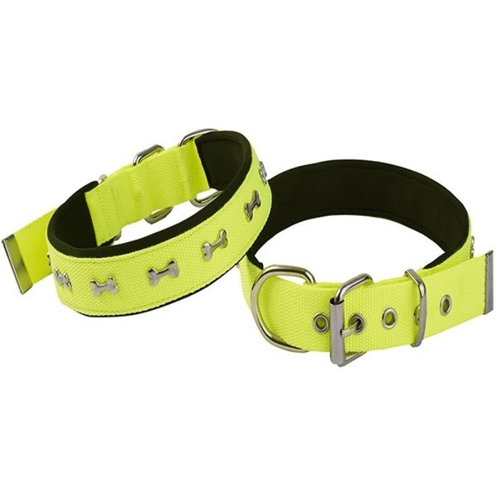 Actirex Neon Kemik Desenli Köpek Boyun Tasması Sarı M 3X42-50 cm Evcil Hayvan Ürünleri Fiyatı