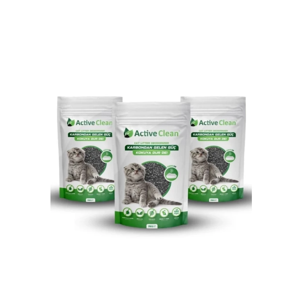 Active Clean Kedi Kumu Koku Giderici 240G 3'Lu Set Evcil Hayvan Ürünleri Fiyatı