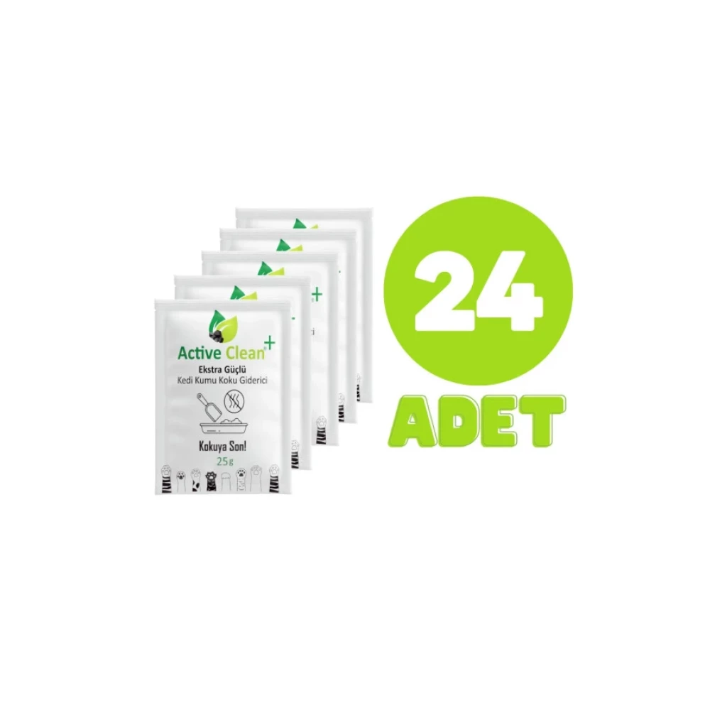 Active Clean Kedi Kumu Koku Giderici 25 G 24Lu Set Evcil Hayvan Ürünleri Fiyatı