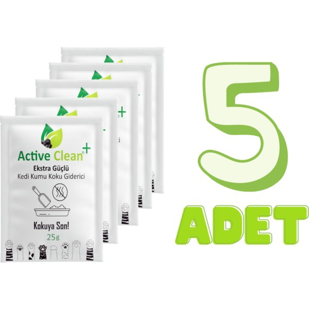 Active Clean Kedi Kumu Koku Giderici 25 G 5'li Set Evcil Hayvan Ürünleri Fiyatı