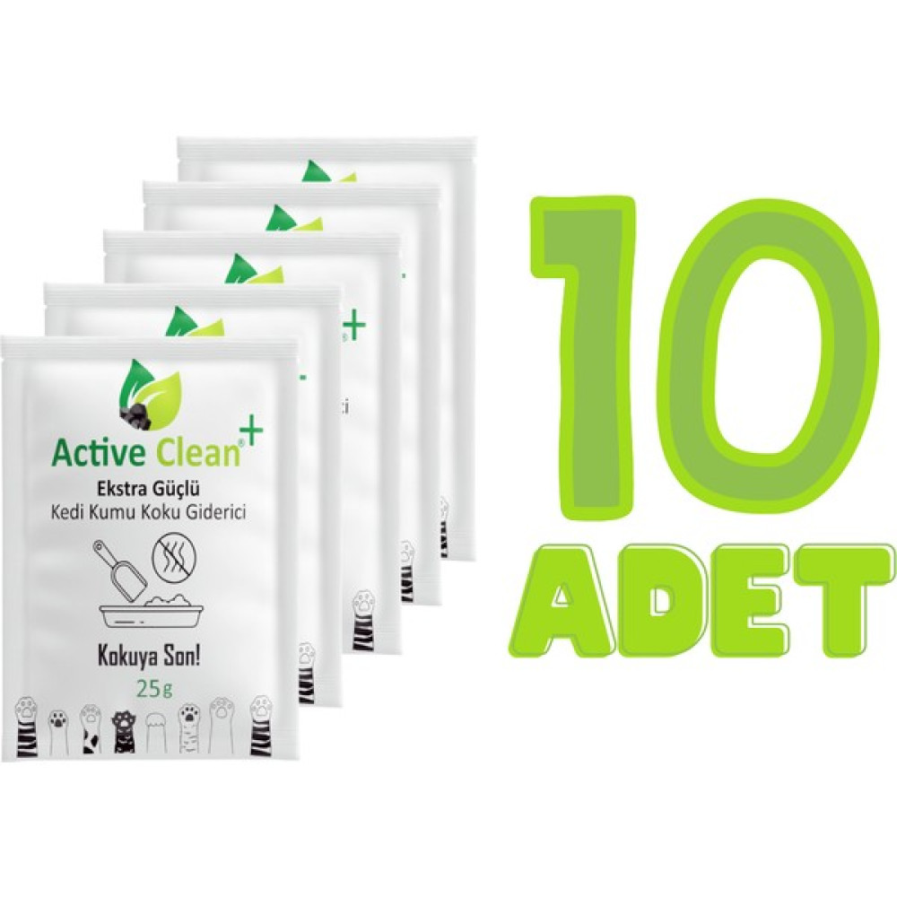 Active Clean Kedi Kumu Koku Giderici 25G10'LU Set Evcil Hayvan Ürünleri Fiyatı