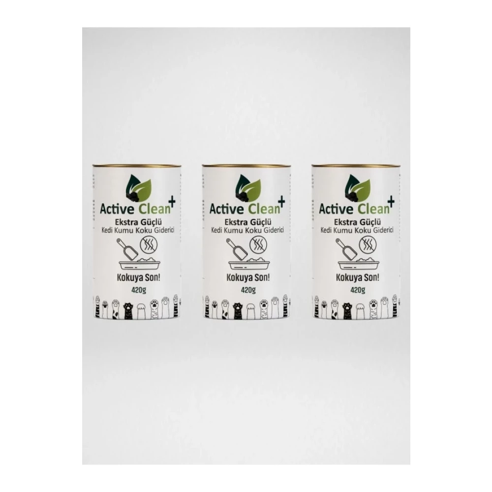 Active Clean Plus Kedi Kumu Koku Giderici 420G 3'Lu Set Evcil Hayvan Ürünleri Fiyatı