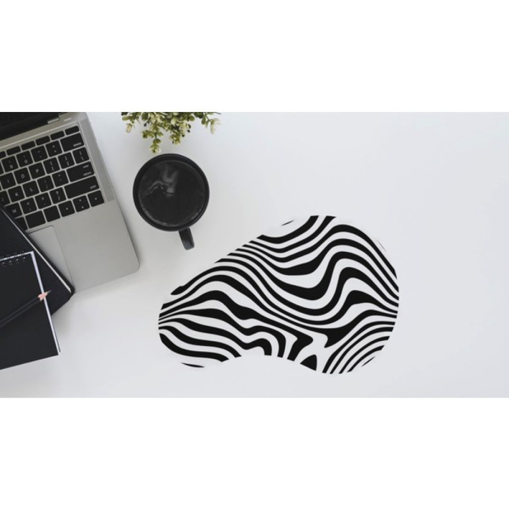 Active Team - MP006 - Jel Yapışkanlı Zebra Mousepad | Yumuşak, Şeffaf, Şık, Desenli, Konfor, Ofis ve Ev için - Dağ Mouse Pad Fiyatı