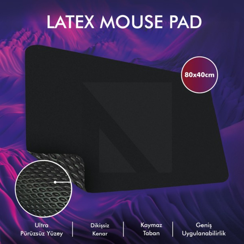 Active Team MP05 - 80x40 xLarge Siyah Gaming Mousepad | Kaymaz Taban, Oyuncu Gamepad,Ev,Ofis,Oyun Mouse Pad Fiyatı