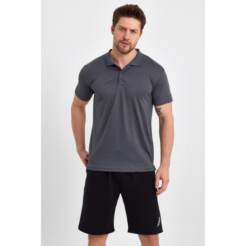 Actıve Tenis Tarzı Spor Polo Yaka Kısa Kollu Tişört Erkek Füme T-Shirt & Sweatshirt (Outdoor) Fiyatı