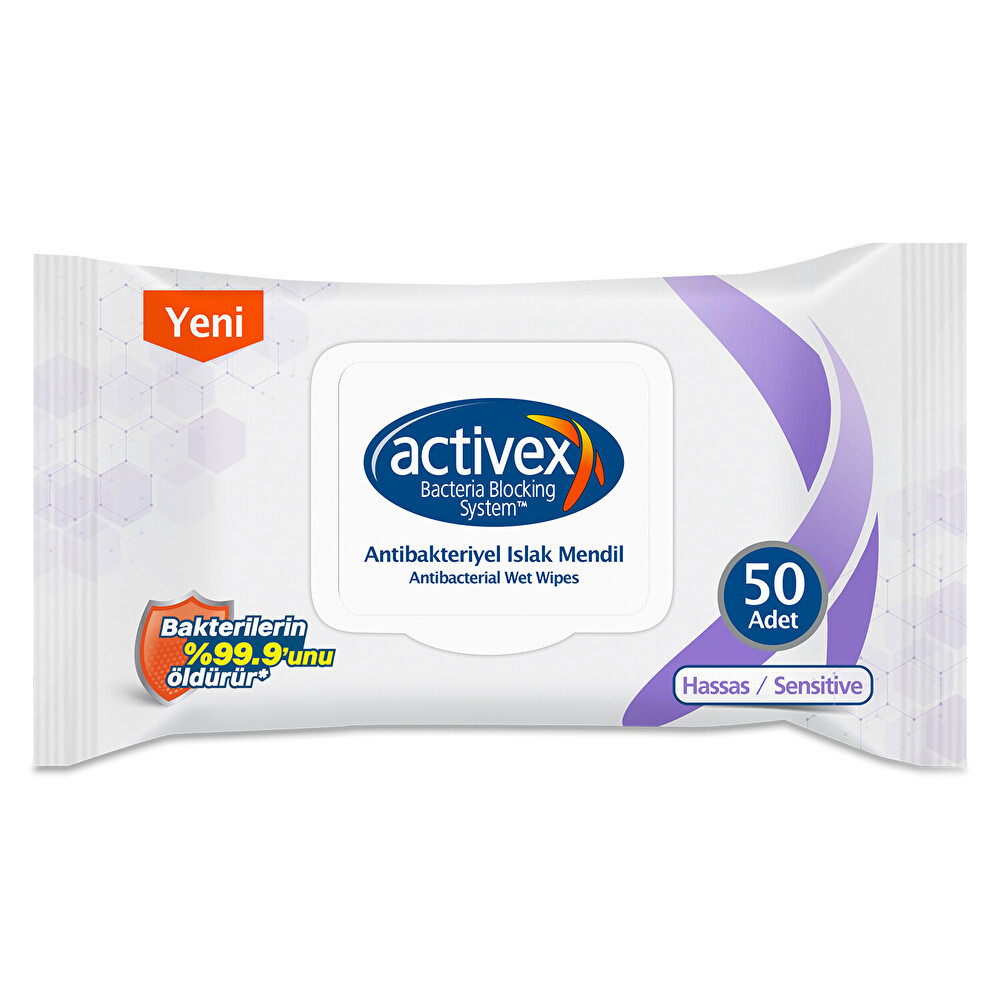 Activex Antibakteriyel Islak Havlu Hassas 50'li Islak Mendil Fiyatı