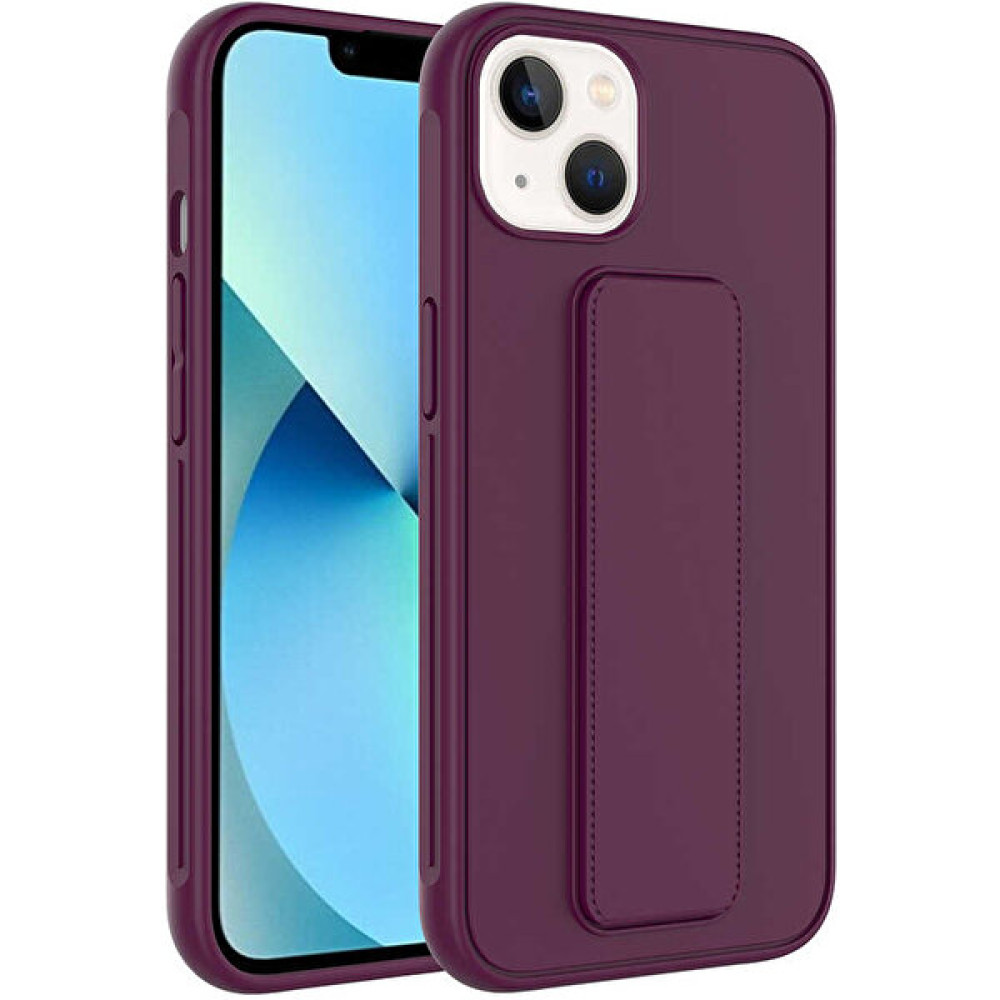 Activist Apple iPhone 14 Plus Kılıf Standlı Tutuş Qstand Kapak - Mürdüm Cep Telefonu Kılıfı Fiyatı