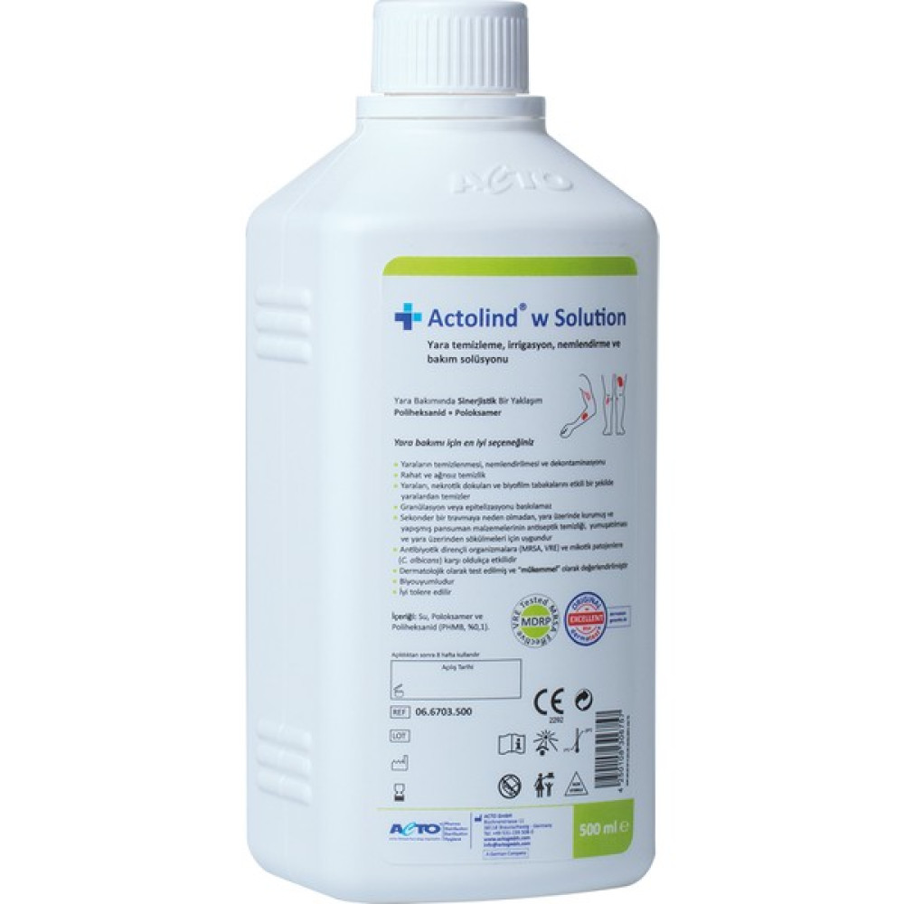 Acto acı Bakım Solüsyonu Actolind W Solution 500 ml Nemlendiriciler Fiyatı