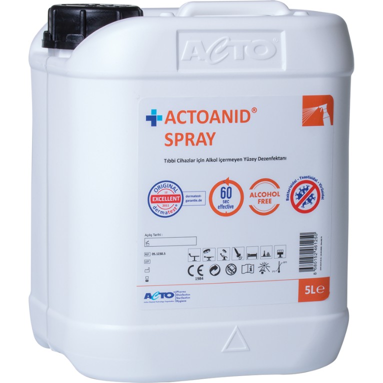 Acto Actoanıd® Spray 5l Tıbbi Cihazlar Için Alkolsüz Yüzey Dezenfektanı Diğer Fiyatı