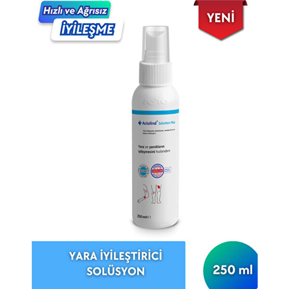 Actolind Actolınd® Solution Plus 250 ml | Yara Iyileştirme Solüsyonu Nemlendiriciler Fiyatı