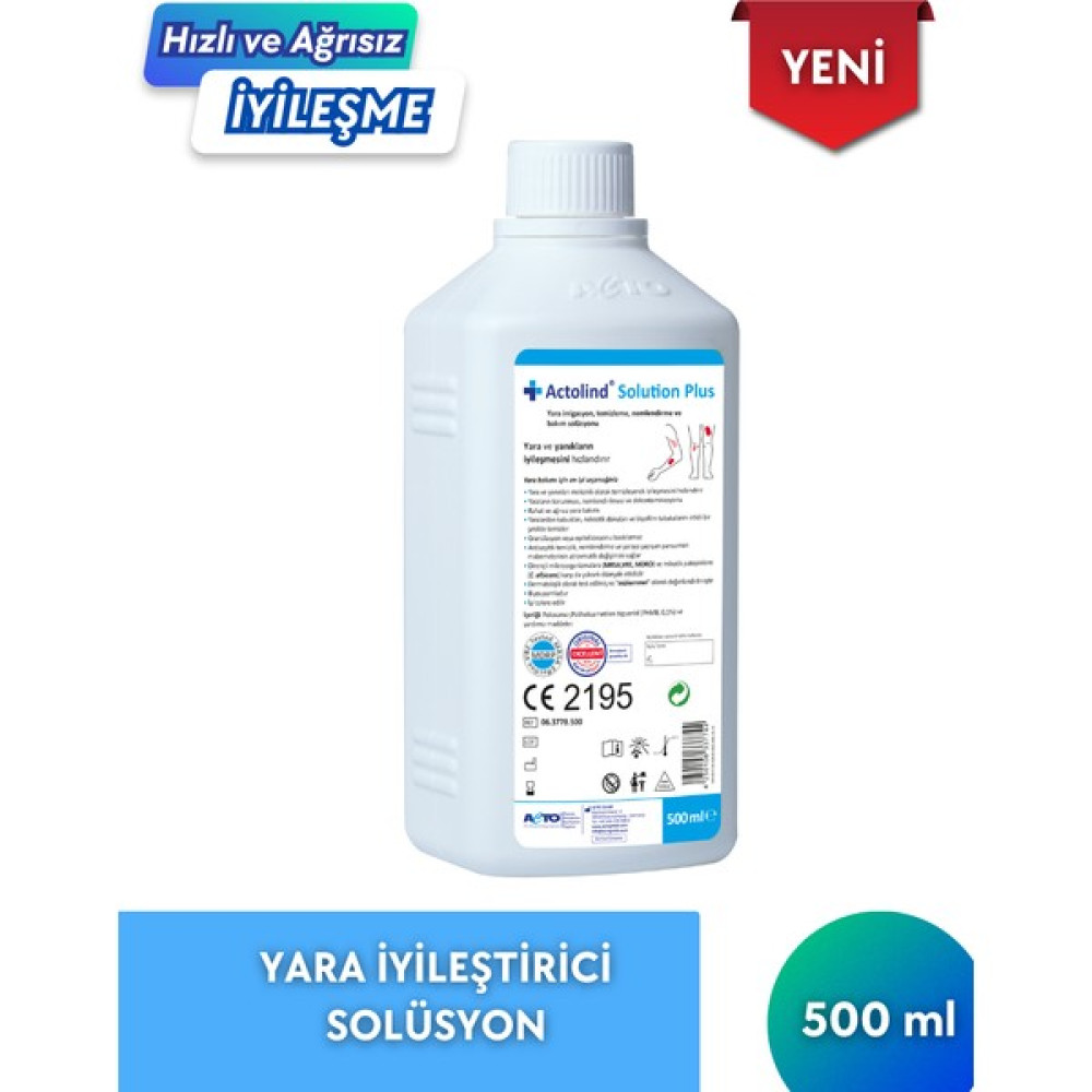 Actolind Actolind® Solution Plus 500 ml | Yara Iyileştirme Solüsyonu Nemlendiriciler Fiyatı