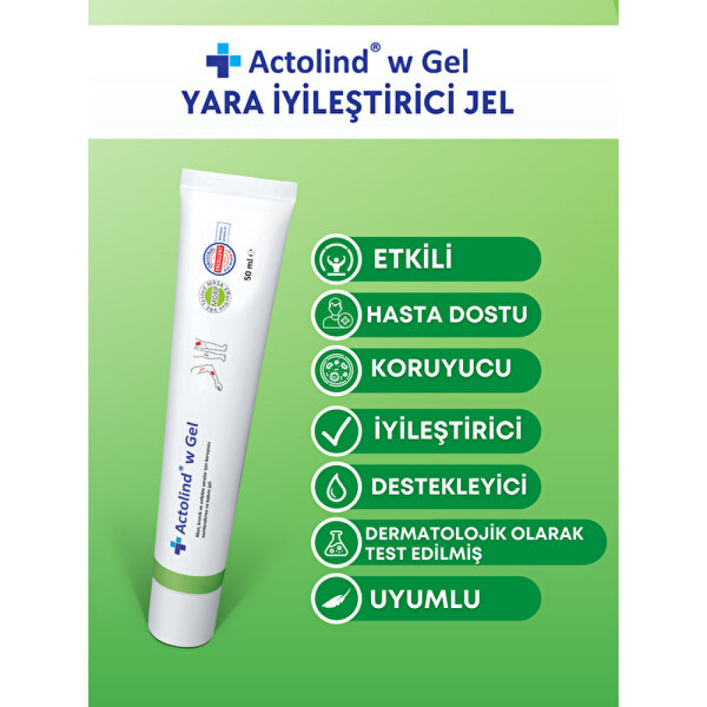 Actolind Actolınd® W Gel 50 ml | Yara Iyileştirme Jeli Nemlendiriciler Fiyatı
