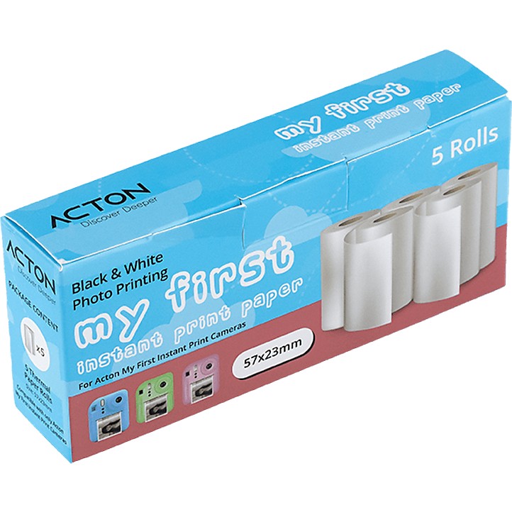 Acton Şipşak Dijital Çocuk Fotoğraf Makinesi Kağıdı (5li Paket) - Beyaz Dijital Fotoğraf Makineleri Fiyatı