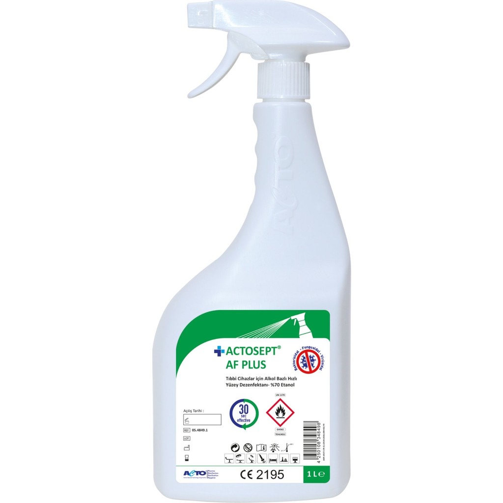 Actosept Actosept® Af Plus 1 L | Tıbbi Cihazlar Için Alkol Bazlı Hızlı Yüzey Dezenfektanı- %70 Etanol - 1 lt Diğer Fiyatı
