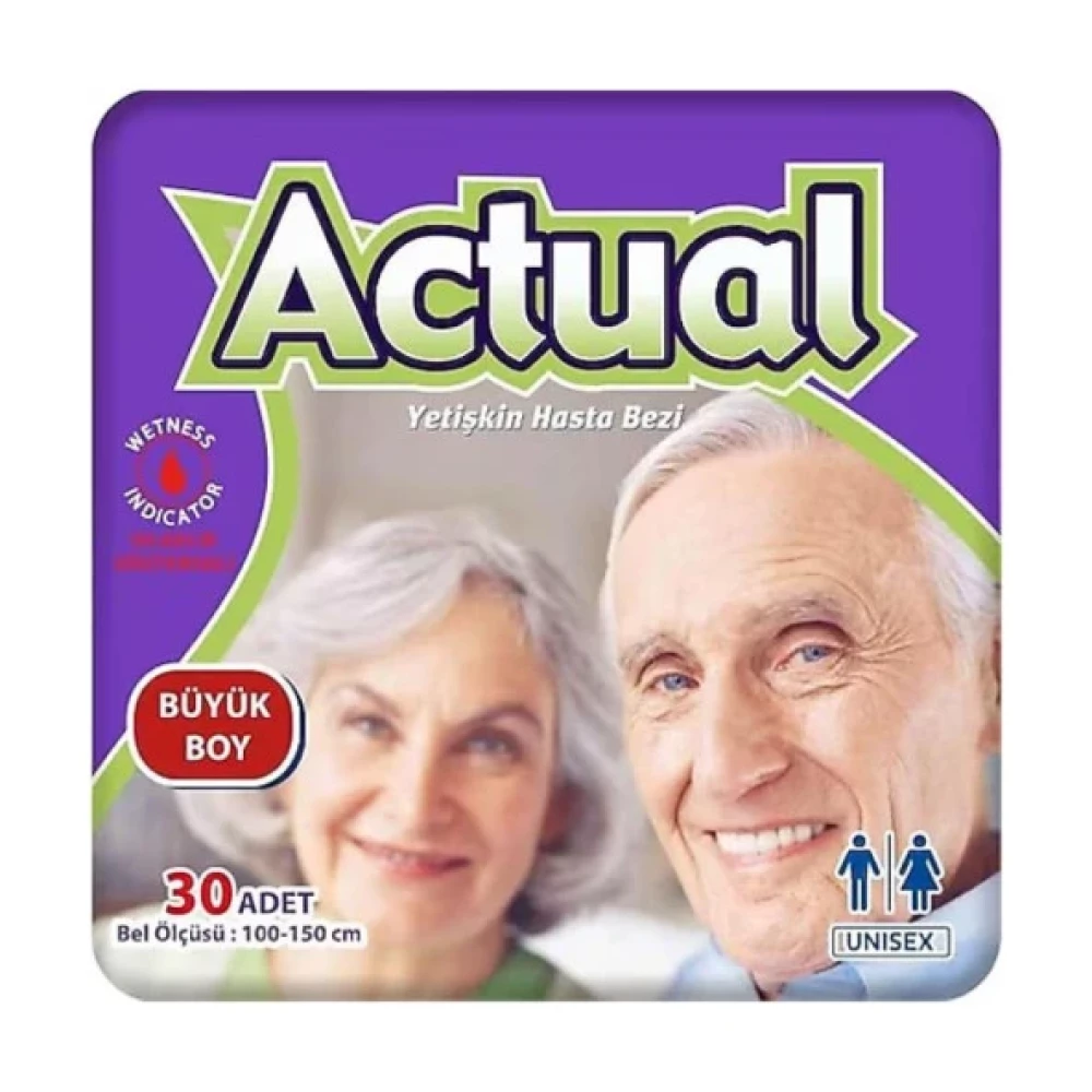 Actual Bel Bantli Hasta Bezi 30'Lu Large Hasta Bezleri ve Temizliği Fiyatı