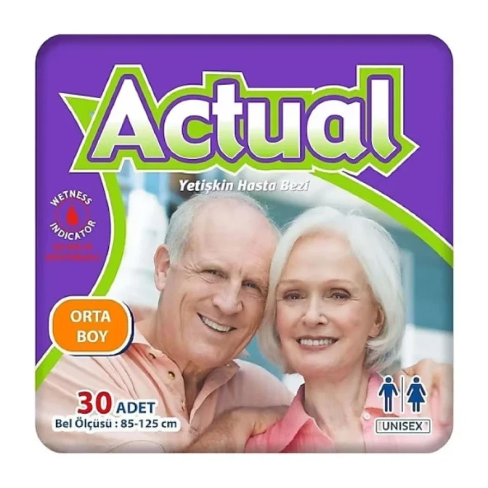 Actual Bel Bantli Hasta Bezi 30'Lu Medium Hasta Bezleri ve Temizliği Fiyatı