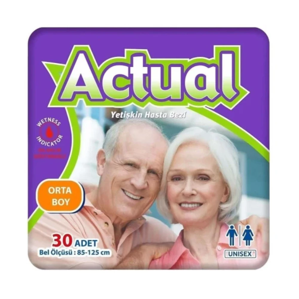 Actual Orta Boy (M) Hasta Bezi 30'Lu Hasta Bezleri ve Temizliği Fiyatı