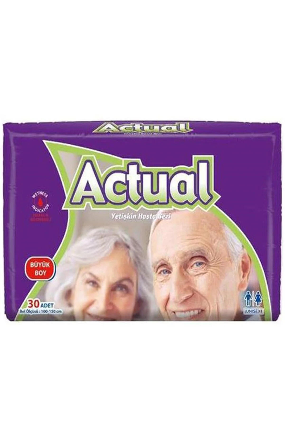 ACTUAL Yetişkin Hasta Bezi Bel Bantlı L-büyük 120 Adet (4pk*30)" Hasta Bezleri ve Temizliği Fiyatı