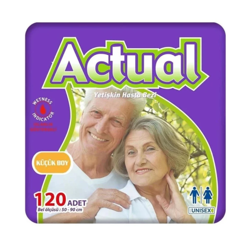 Actual Yetiskin Small Beden 120 Adet Hasta Bezi Hasta Bezleri ve Temizliği Fiyatı
