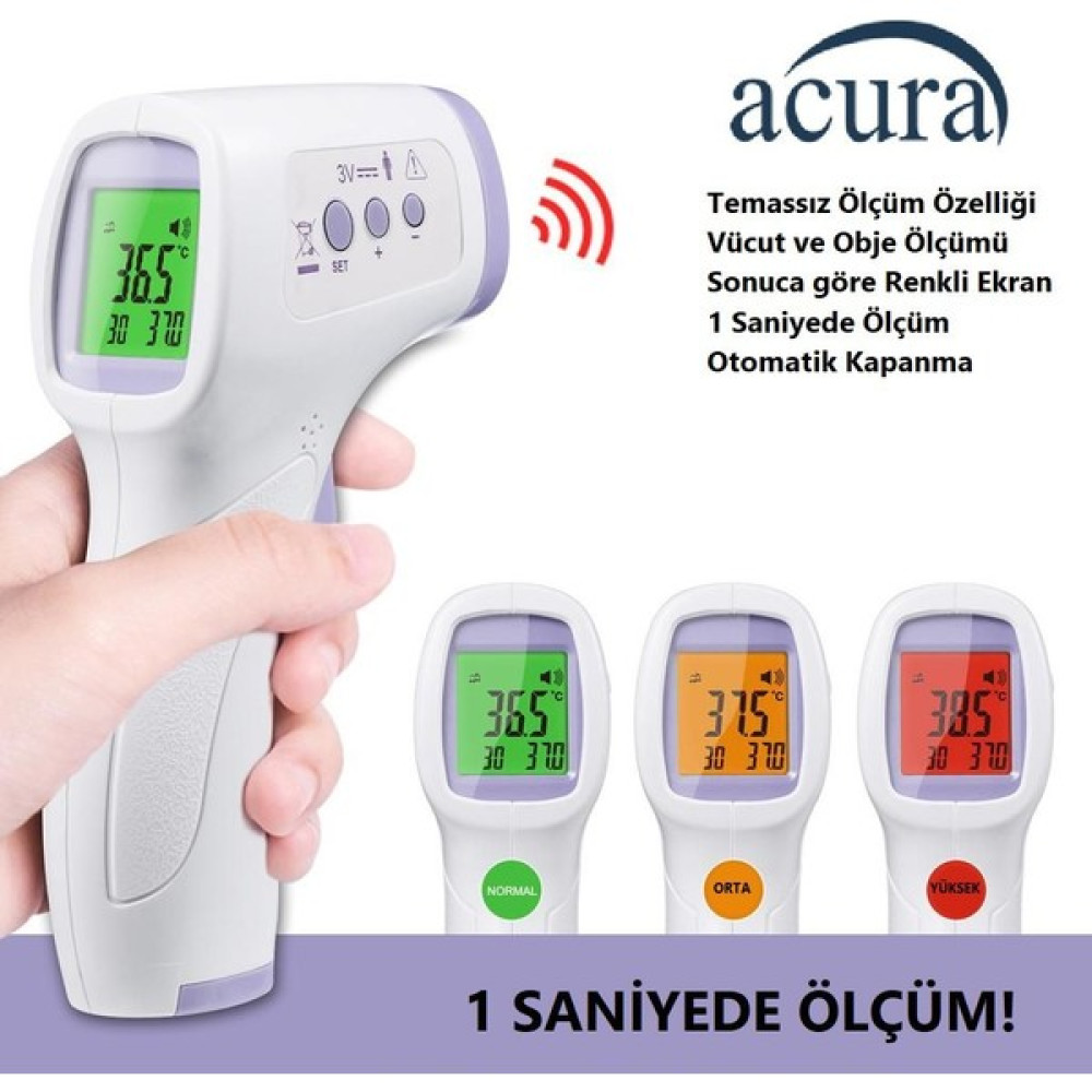 Acura AC-9270 Temassız Kızılötesi Renkli Ekranlı, Nesne Ve Vücut Ölçer Ateş Ölçer Fiyatı