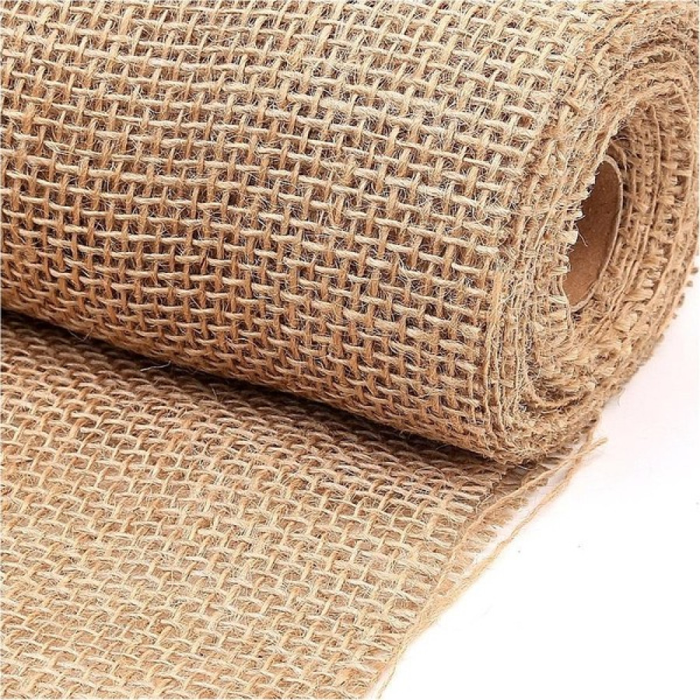 ACY STORE Jüt Kanaviçe 8 Metre Telis Çuval Kumaşı 10'luk Kumaş Kahverengi doğal Bez Kalküte - Kahverengi Nalburiye & Hırdavat Fiyatı