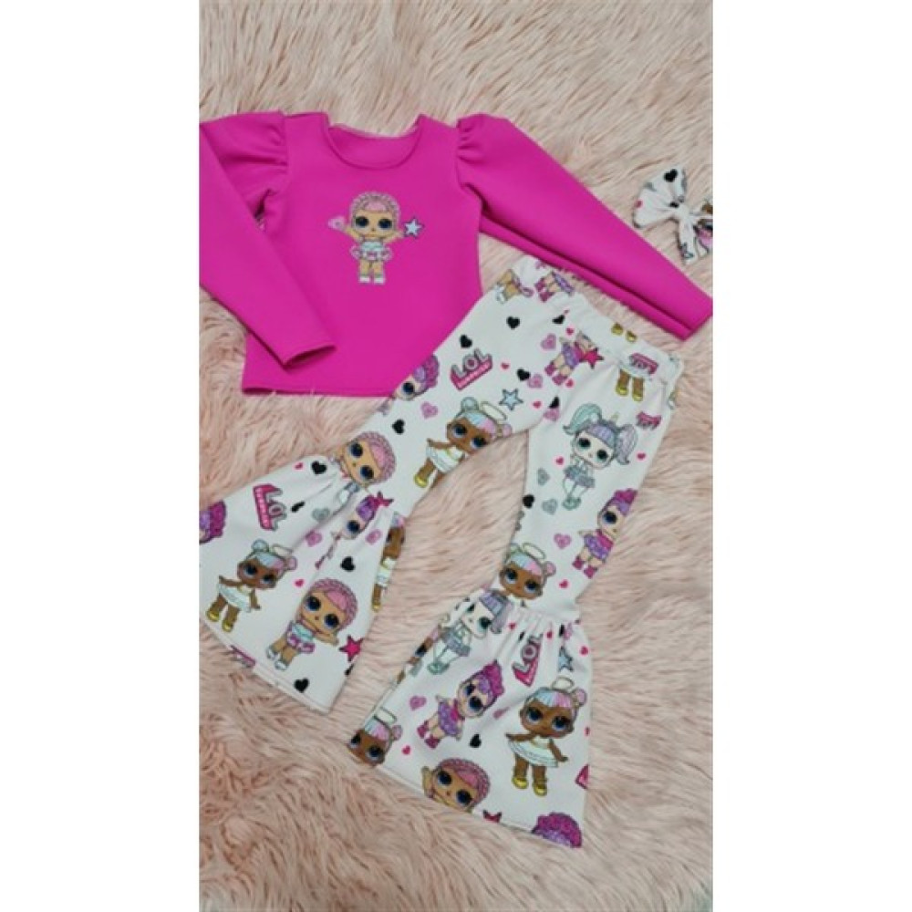 Ada Anne Çocuk Moda Kız Çocuk Lol Bebek Ispanyol Pantalon ve Bluz Takım Kız Çocuk Giyim Takımı Fiyatı