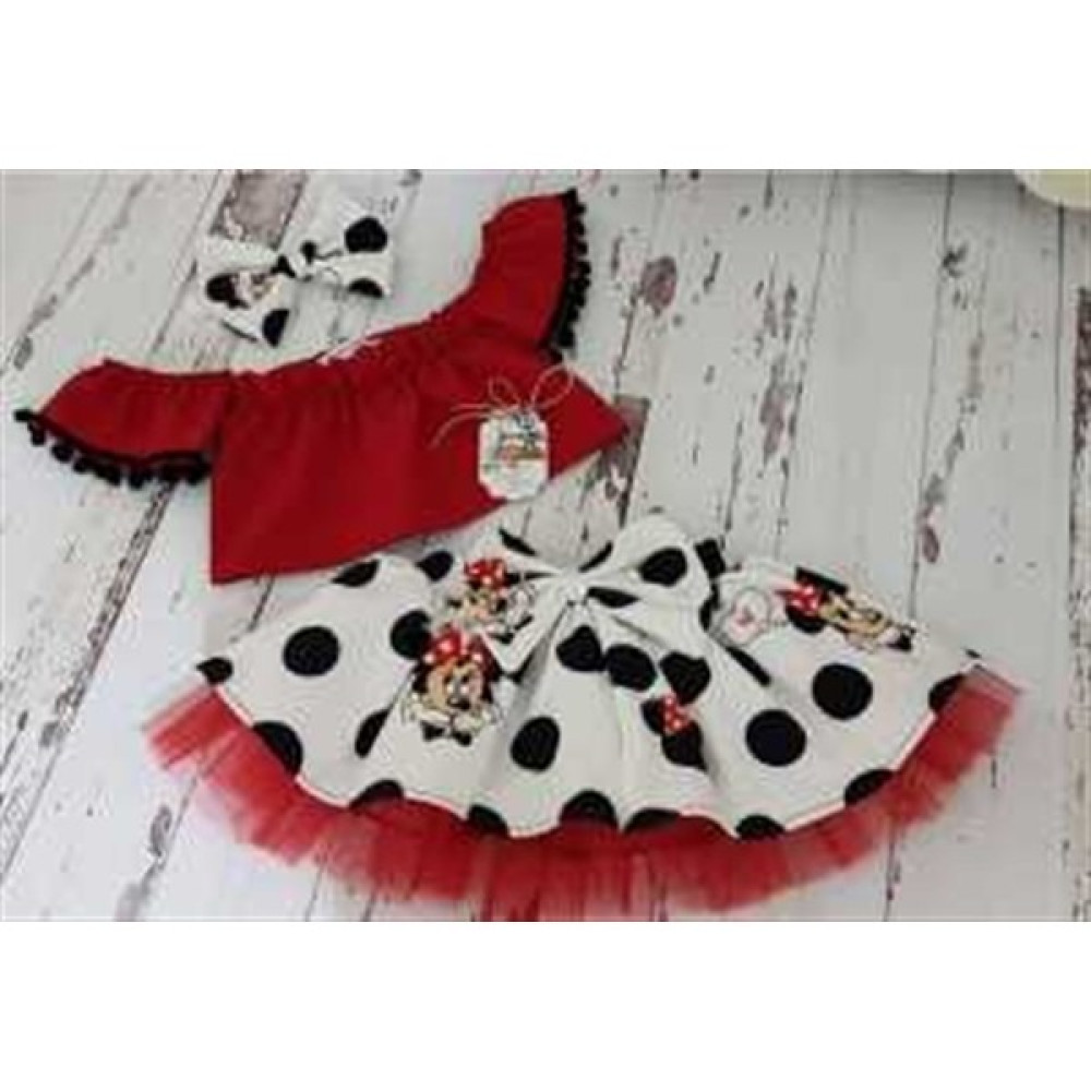 Ada Anne Çocuk Moda Kız Çocuk Miki Mouse Baskılı Tüllü Etek Bluz Takım Kız Çocuk Giyim Takımı Fiyatı