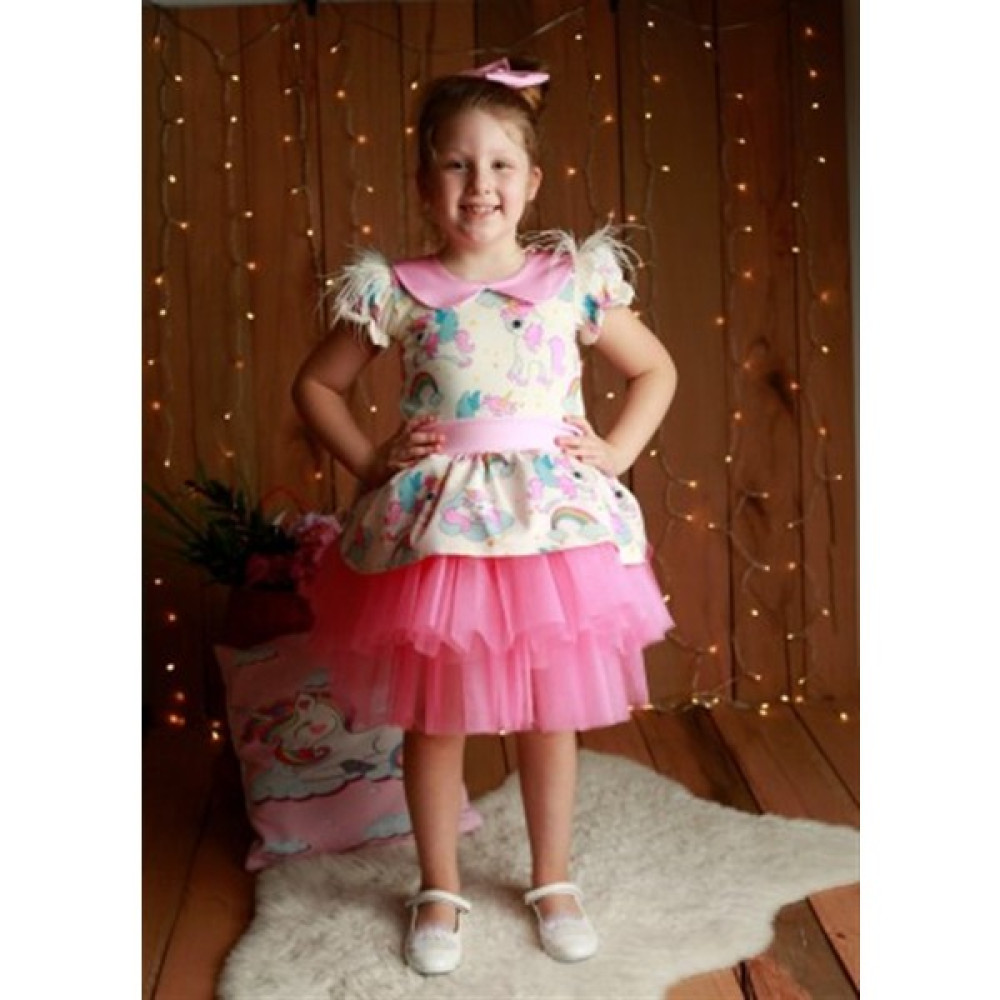 Ada Anne Çocuk Moda Kız Çocuk Pembe My Little Pony Unicorn Elbise Kız Çocuk Elbise Fiyatı