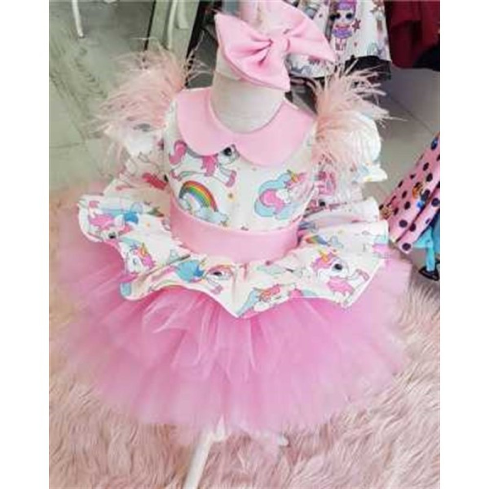 Ada Anne Çocuk Moda Kız Çocuk Pembe My Little Pony Unicorn Tüllü Elbise Kız Çocuk Elbise Fiyatı