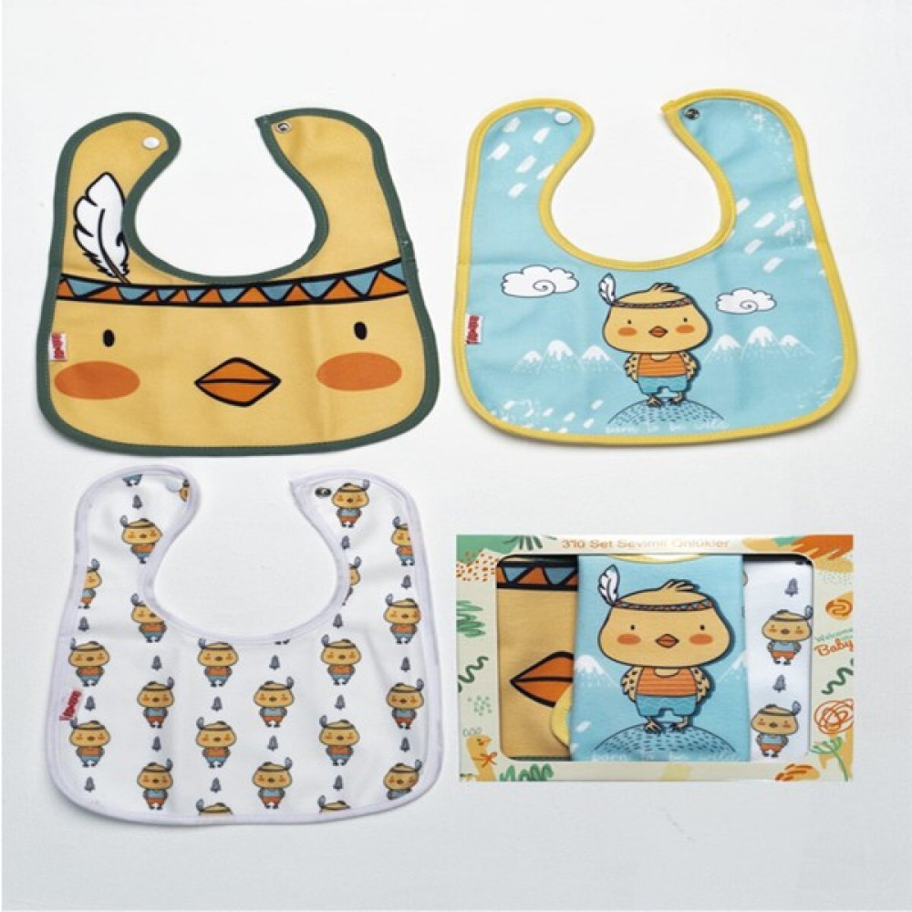 Ada Bebek Çocuk Kare 3 Parça Microfiber Mama Önlüğü Kendi Kutusunda (Su Geçirmez) Çıtçıtlı - Standart - Koyu Mavi Mama Önlüğü Fiyatı