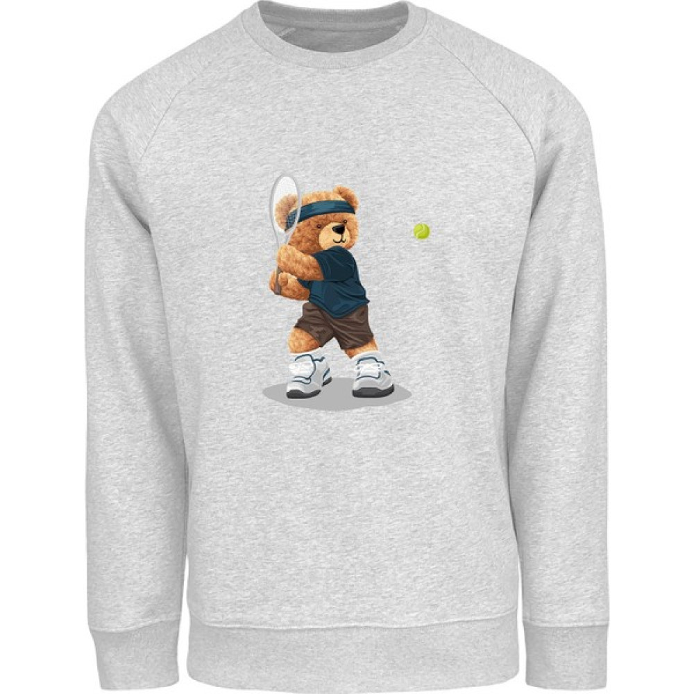 Ada Bebek Çocuk Oversize Tenisçi Bear Baskılı Çocuk Sweatshirt Erkek Çocuk Sweatshirt Fiyatı