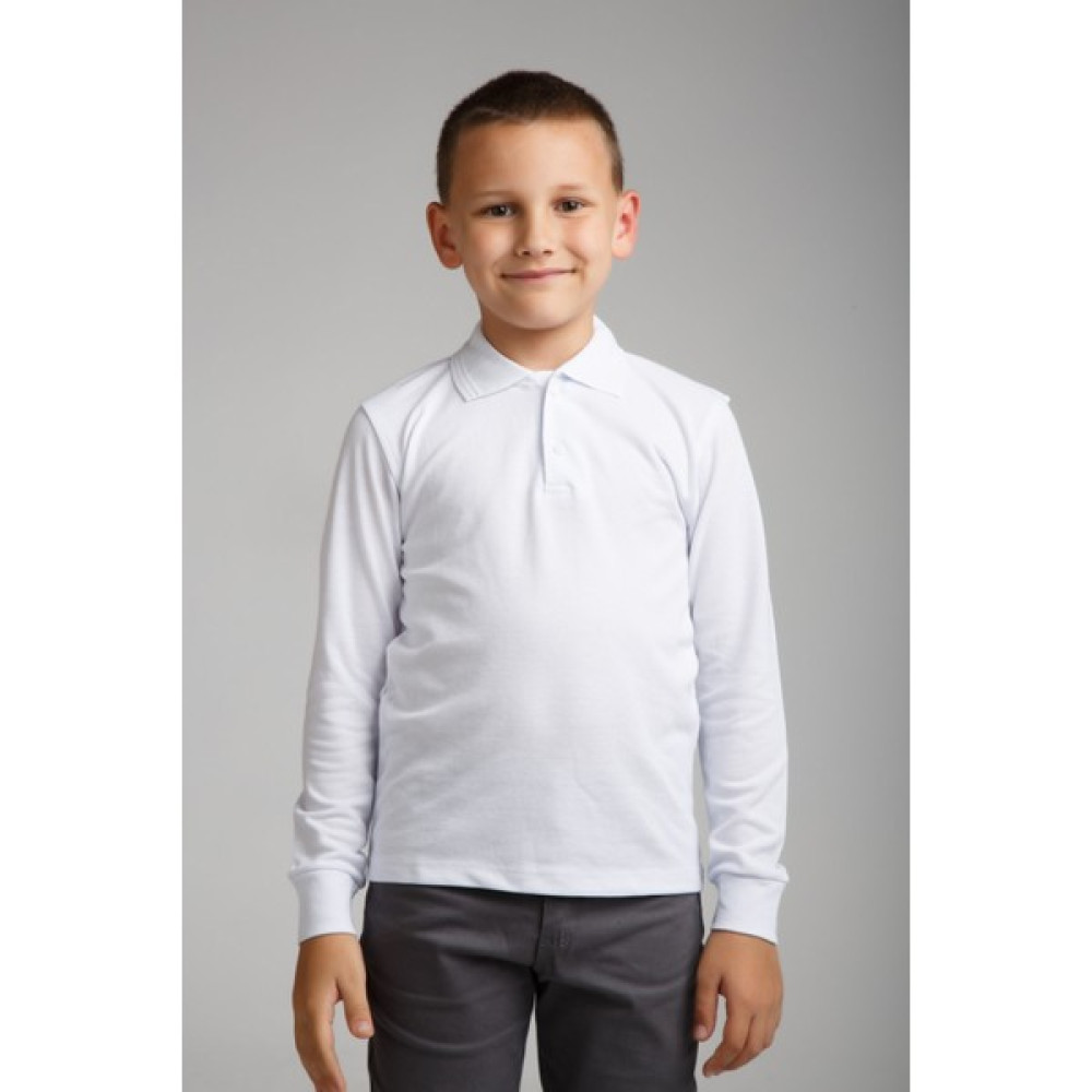 Ada Bebek Çocuk Uzun Kollu Polo Yaka Lakos Beyaz Penye Okul Erkek Çocuk T-shirt Fiyatı