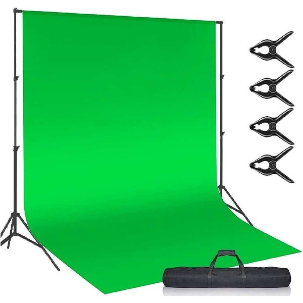 Ada Greenbox Chromakey Green Screen Greenbox Yeşil Fon Perde(2 X4M)+FON Standı Video Kamera Aksesuarları Fiyatı