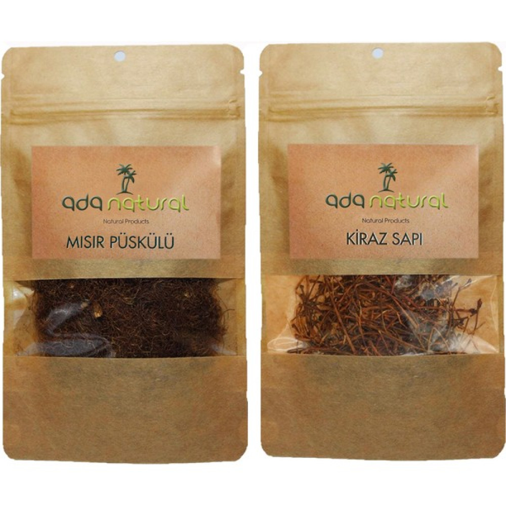 Ada Natural Kiraz Sapı 50 Gr. + Mısır Püskülü 50 Gr. Detoks Çayı Çay Fiyatı