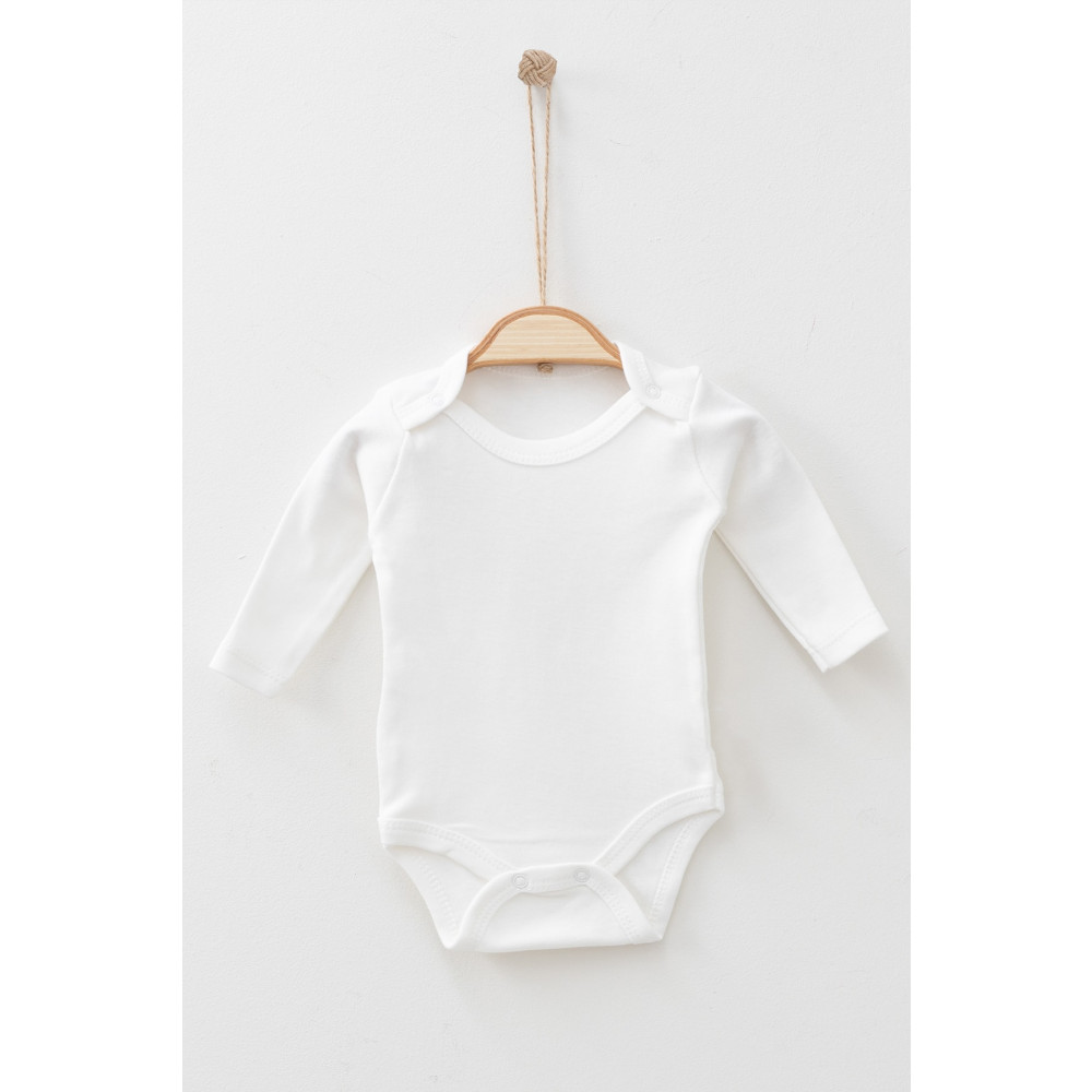 ADABEBEK %100 Pamuk Uzun Kollu Çıtçıtbadi Çıtçıtlı Body 0-3 AY Beden Bebek Body Fiyatı