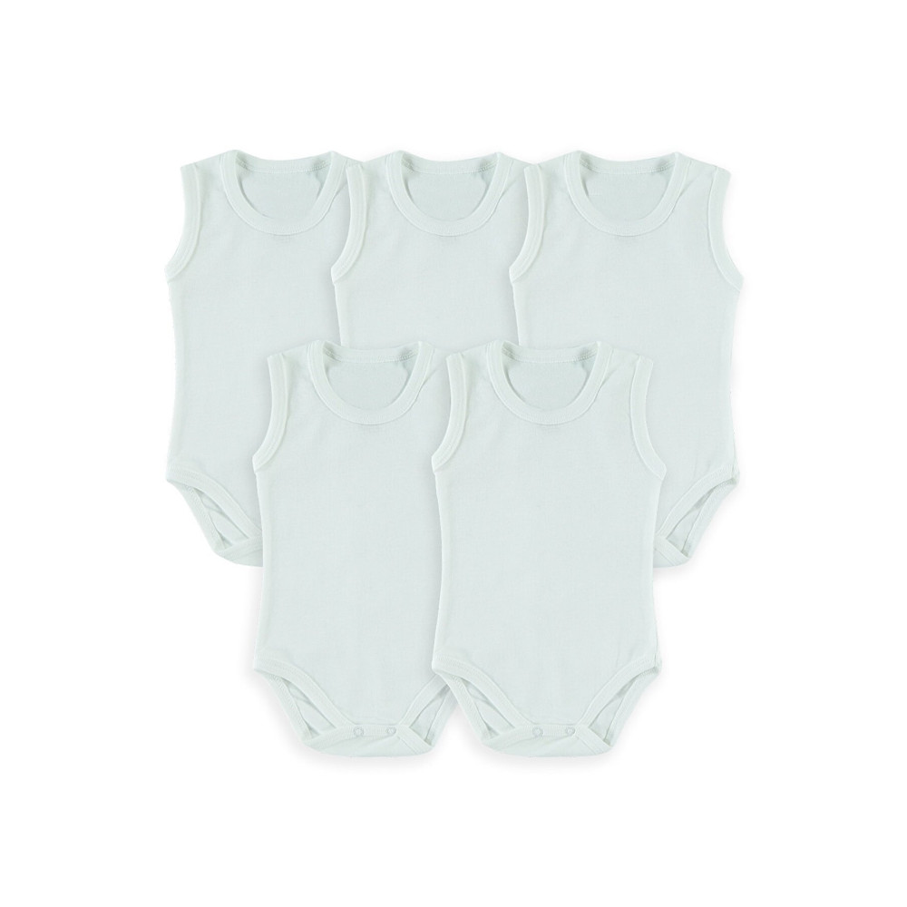 ADABEBEK %100 Pamuklu 5li Bebek Çıtçıtlı Badi 6-9 AY Beden Bebek Body Fiyatı