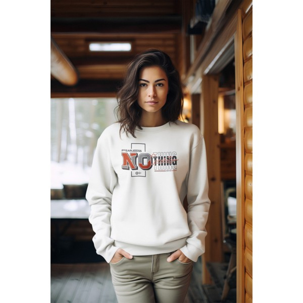 Adabebek Premium Tarz Baskılı Kadın Bisiklet Yaka Sweatshirt Bayan Sweatshirt Fiyatı