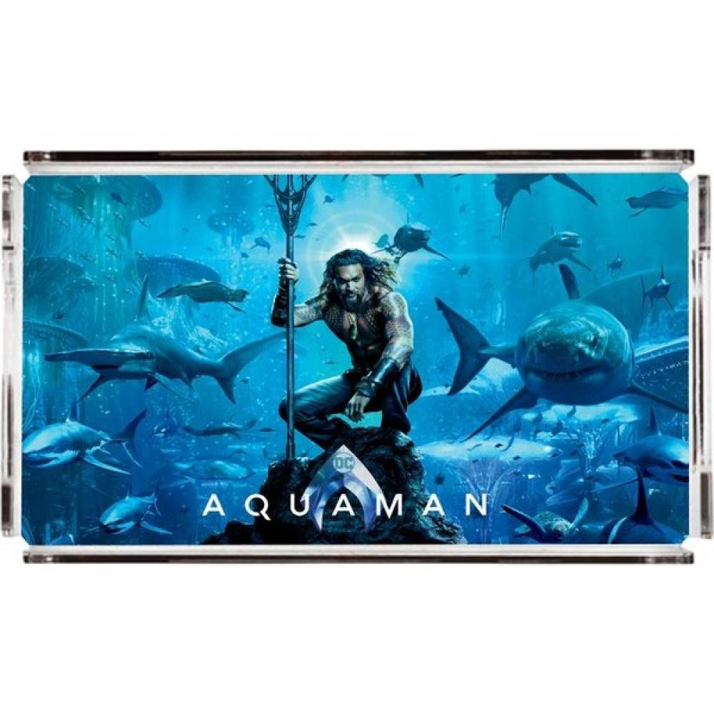 Adahome Aquaman Pleksi Tepsi - 40X24 cm (Warner Bros Lisanslı Üründür) Servis Tepsisi Fiyatı