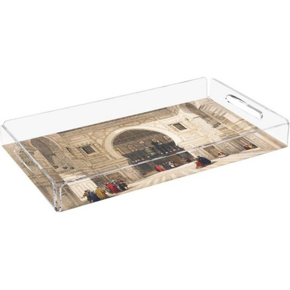 Adahome Ottoman Palace Pleksi Tepsi - PT2116 - 40X24CM Servis Tepsisi Fiyatı