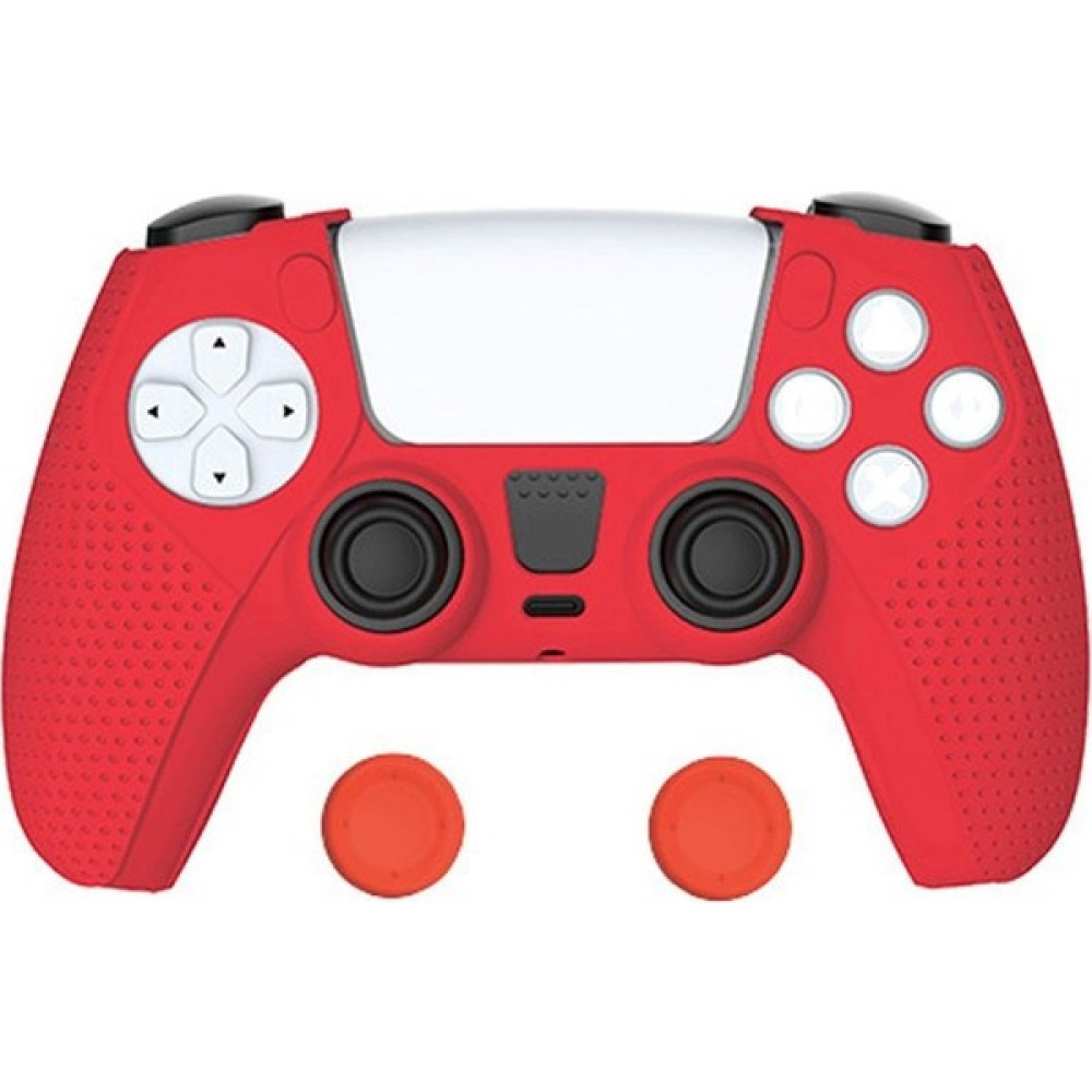 Adalia Ps5 Joystick Uyumlu Koruyucu Silikon Kılıf ve Analog Koruyucu Set - Kırmızı PlayStation 5 PS5 Oyunları Fiyatı
