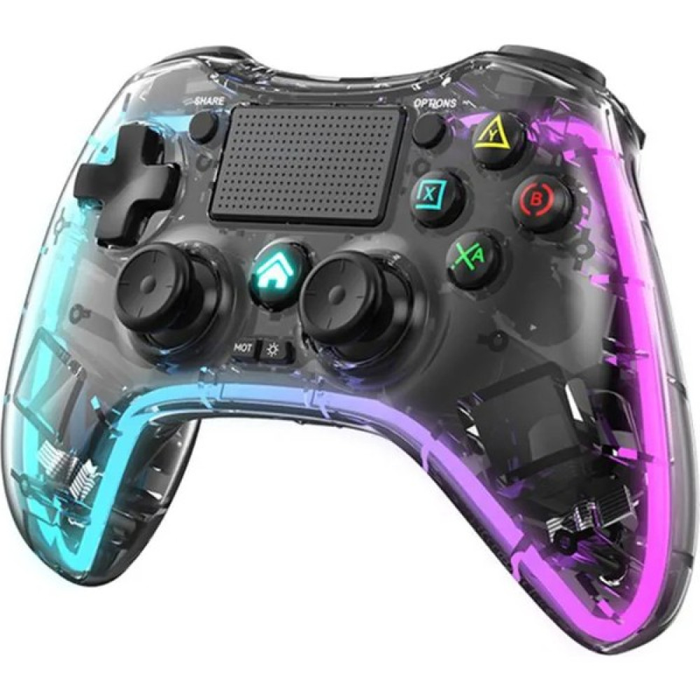 Adalia Rgb Işıklı Controller Kablosuz Gamepad Ps4 Ps3 Android Ios Pc Switch Tv Box Uyumlu Oyun Kolu - Şeffaf Konsol Aksesuarları Fiyatı